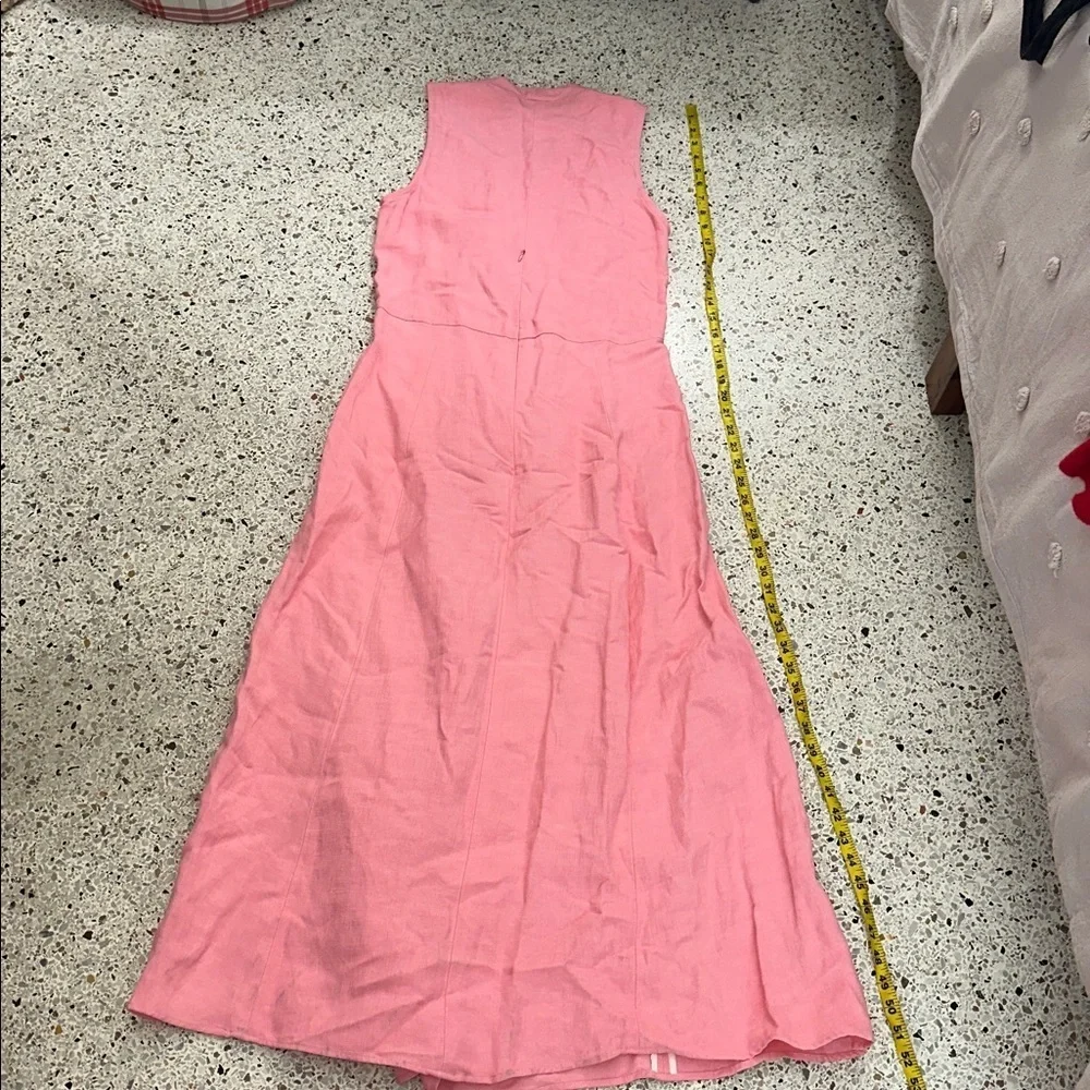 Rachel Comey Ventosa light pink midi maxi dress 6 linen blend sleeveless